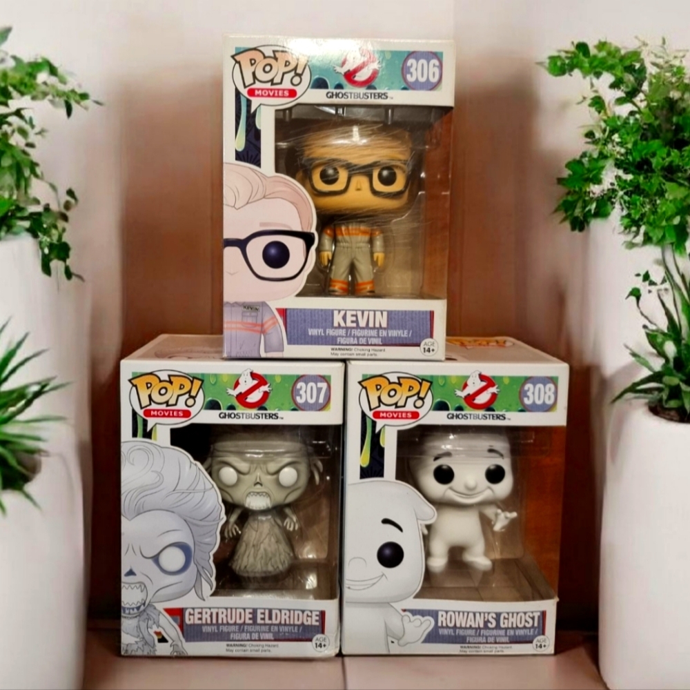 Funko POP! Ghostbusters Funko Pop Set - Kevin, Gertrude Eldridge, Rowan's Ghost